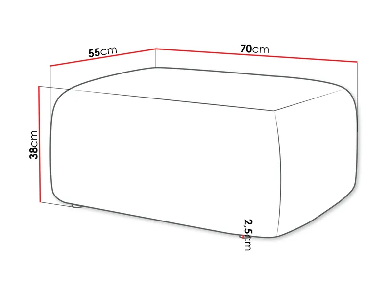 Barile Fotskammel 70 cm - Brun - Møbler - Stoler - Krakk - Fotskammel