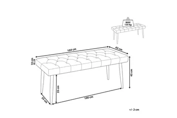 Benken Essonne - Møbler - Stoler - Krakk - Fotskammel