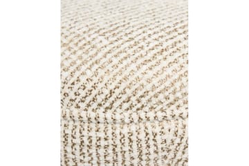 Brenric Howard fotpall 38 cm - Krem/Valnøtt - Møbler - Stoler - Krakk - Fotskammel