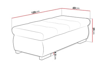 Cerys Fotpall 60 cm - Beige - Møbler - Stoler - Krakk - Fotskammel