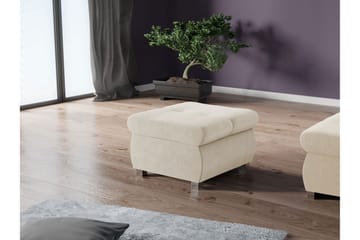 Cerys Fotpall 60 cm - Beige - Møbler - Stoler - Krakk - Fotskammel