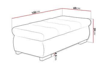 Cerys Fotpall 60 cm - Rosa - Møbler - Stoler - Krakk - Fotskammel