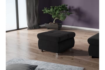 Cerys Fotpall 60 cm - Svart - Møbler - Stoler - Krakk - Fotskammel