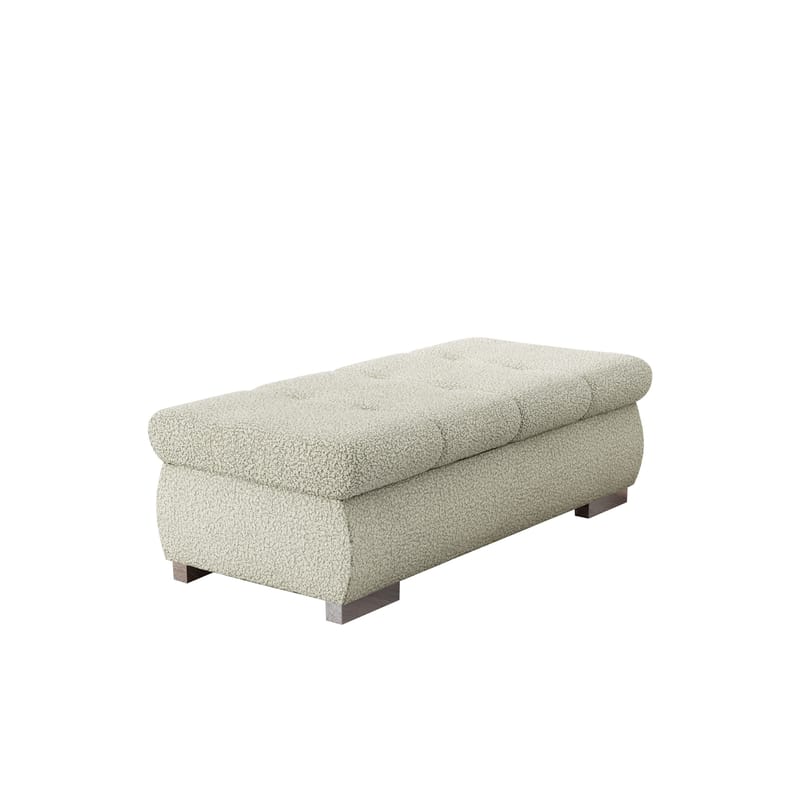 Cerys Fotskammel 120 cm, Beige
