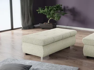 Cerys Fotskammel 120 cm - Beige - Møbler - Stoler - Krakk - Fotskammel