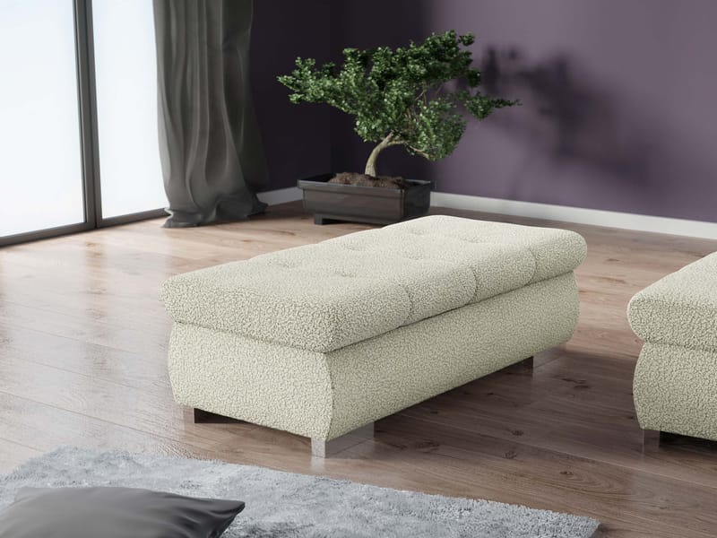 Cerys Fotskammel 120 cm - Beige - Møbler - Stoler - Krakk - Fotskammel