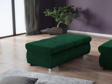 Cerys Fotskammel 120 cm - Grønn - Møbler - Stoler - Krakk - Fotskammel