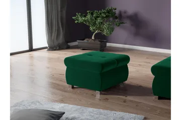 Cerys Fotskammel 60 cm - Grønn - Møbler - Stoler - Krakk - Fotskammel