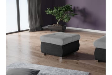 Cerys Fotskammel 60 cm - Svart/Grå - Møbler - Stoler - Krakk - Fotskammel