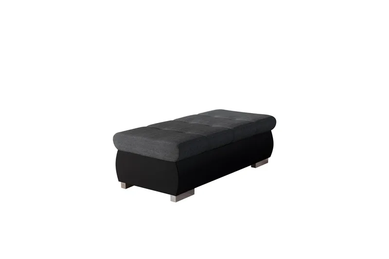 Cerys Fotskammel 60 cm, Svart/Mørk grå