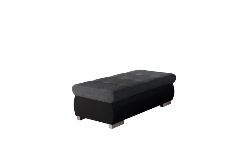 Cerys Fotskammel 60 cm, Svart/Mørk grå