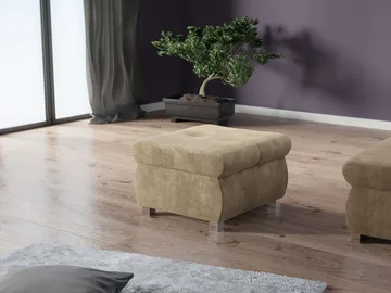 Cerys Fotskammel - beige - Møbler - Stoler - Krakk - Puff