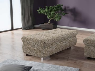 Cerys Fotskammel - beige - Møbler - Stoler - Krakk - Puff