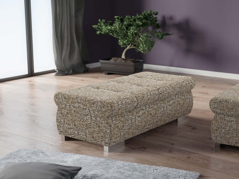 Cerys Fotskammel - beige - Møbler - Stoler - Krakk - Puff