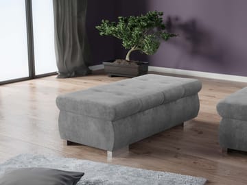 Cerys Fotskammel - grå - Møbler - Stoler - Krakk - Puff