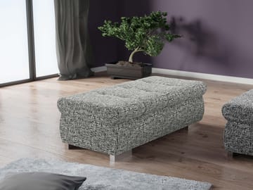 Cerys Fotskammel - grå - Møbler - Stoler - Krakk - Puff