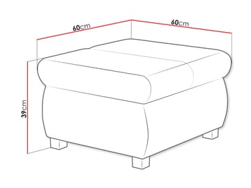 Cillo Fotskammel 60 cm - Møbler - Stoler - Krakk - Puff