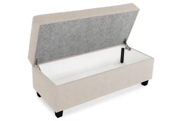 Crazy Fotskammel med Oppbevaring 120x50 - Beige - Møbler - Stoler - Krakk - Fotskammel