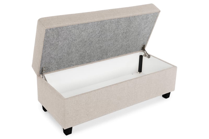Crazy Fotskammel med Oppbevaring 120x50 - Beige - Møbler - Stoler - Krakk - Fotskammel