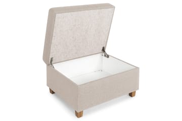 Crazy Fotskammel med Oppbevaring 80x65 - Beige - Møbler - Stoler - Krakk - Fotskammel