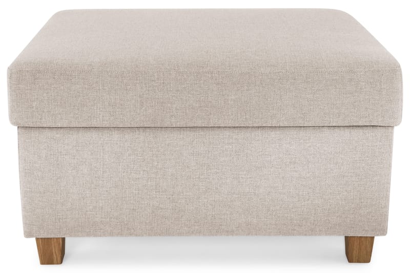 Crazy Fotskammel med Oppbevaring 80x65 - Beige - Møbler - Stoler - Krakk - Fotskammel
