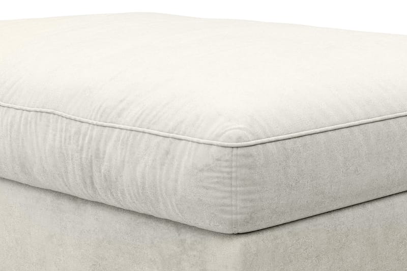 Dubai Fotskammel Fløyel - Hvit - Møbler - Stoler - Krakk - Fotskammel