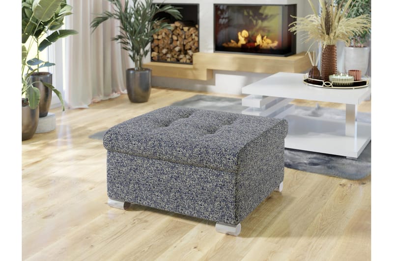 Dynir Fotpall 68 cm - Marineblå - Møbler - Stoler - Krakk - Fotskammel