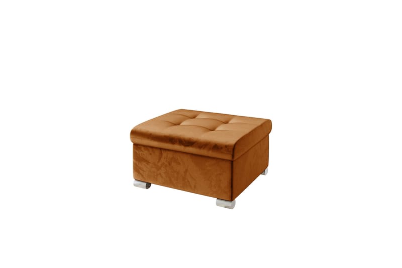 Dynir Fotpall 68 cm - Oransje - Møbler - Stoler - Krakk - Fotskammel