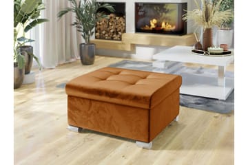 Dynir Fotpall 68 cm - Oransje - Møbler - Stoler - Krakk - Fotskammel