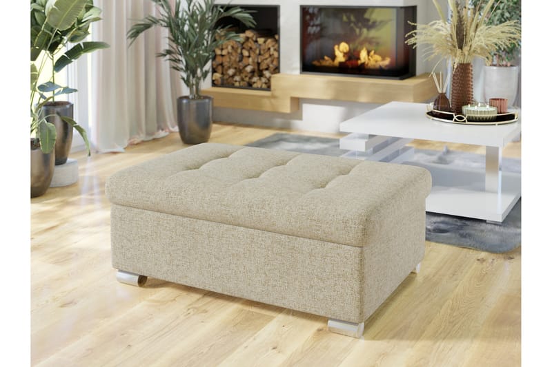 Dynir Fotpall 70 cm - Beige - Møbler - Stoler - Krakk - Fotskammel
