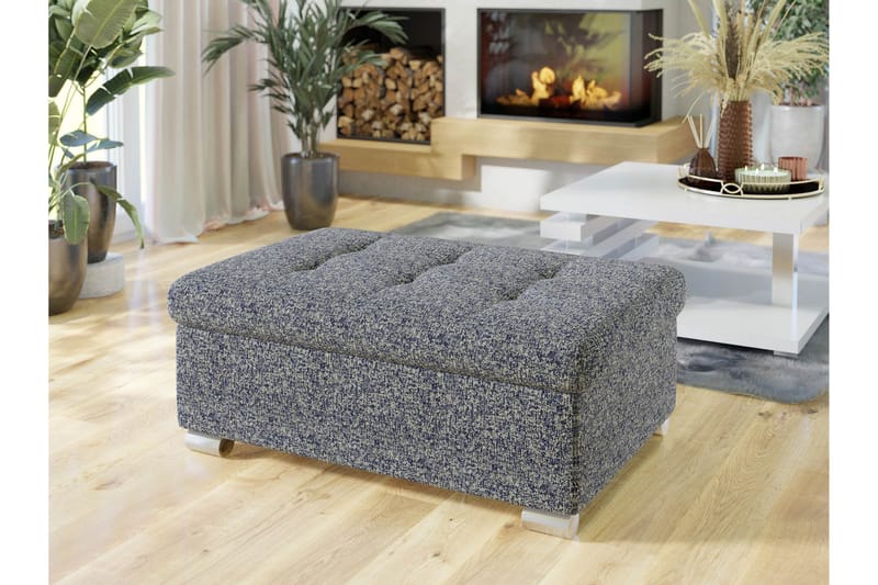 Dynir Fotpall 70 cm - Marineblå - Møbler - Stoler - Krakk - Fotskammel