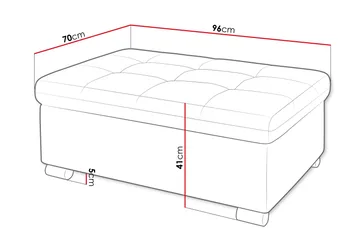 Dynir Fotpall 70 cm - Oransje - Møbler - Stoler - Krakk - Fotskammel