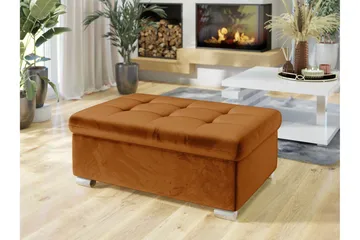 Dynir Fotpall 70 cm - Oransje - Møbler - Stoler - Krakk - Fotskammel