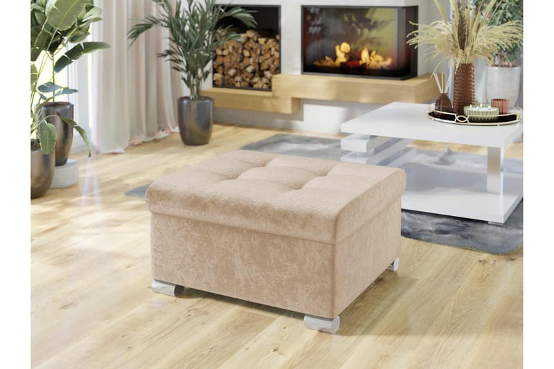 Dynir Fotskammel 70 cm - Beige - Møbler - Stoler - Krakk - Fotskammel