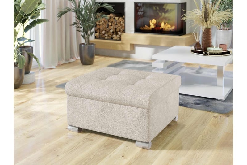 Dynir Fotskammel 70 cm - Beige - Møbler - Stoler - Krakk - Fotskammel