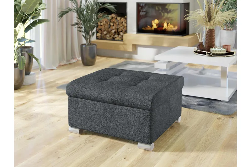 Dynir Fotskammel 70 cm - Grå - Møbler - Stoler - Krakk - Fotskammel