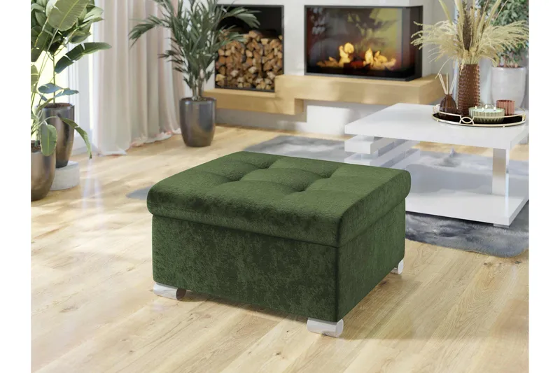 Dynir Fotskammel 70 cm - Grønn - Møbler - Stoler - Krakk - Fotskammel