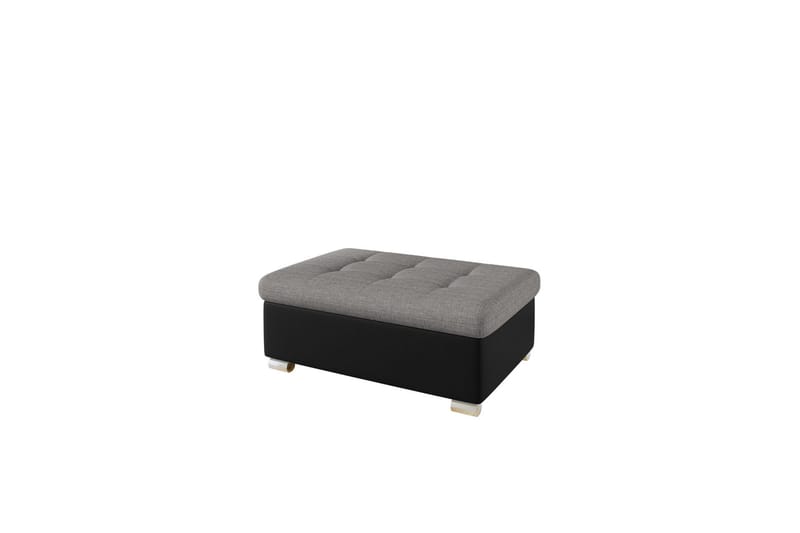 Dynir Fotskammel 70 cm, Svart/Lys grå