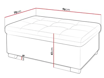 Dynir Fotskammel 96 cm - Beige - Møbler - Stoler - Krakk - Fotskammel
