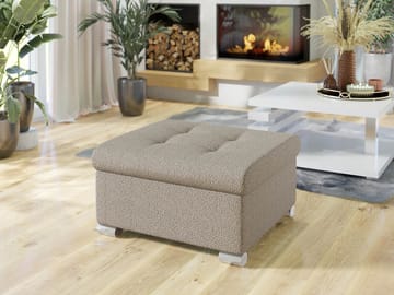 Dynir Fotskammel 96 cm - Beige - Møbler - Stoler - Krakk - Fotskammel