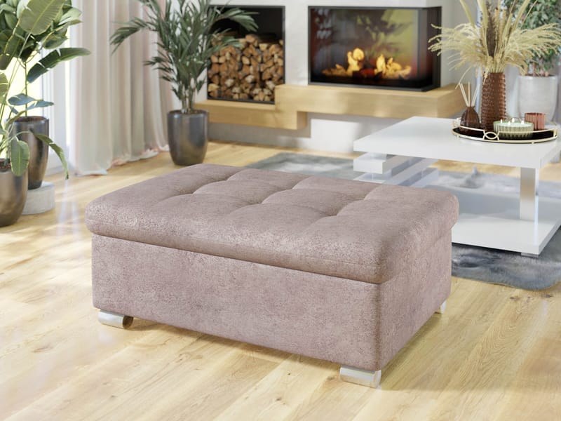 Dynir Fotskammel 96 cm - Rosa - Møbler - Stoler - Krakk - Fotskammel