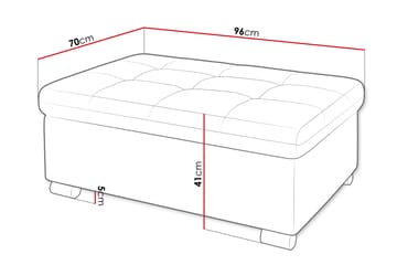 Dynir Puff - Hvit/Grå/Svart - Møbler - Stoler - Krakk - Puff