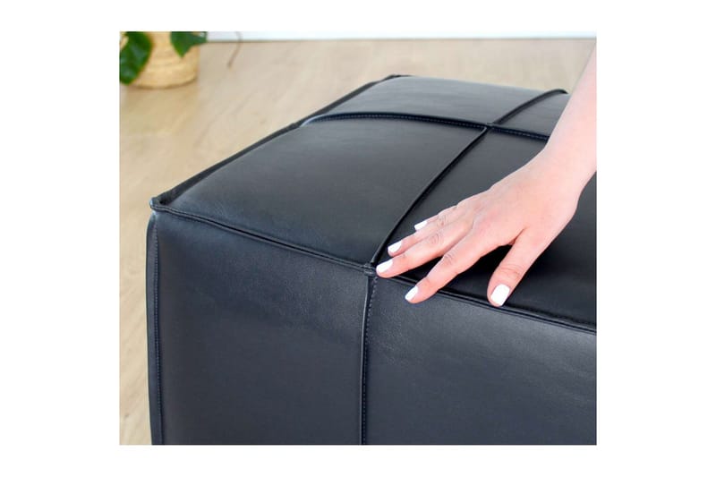 Edrin Sittepuff Utomhus 52 cm - Sort - Møbler - Stoler - Krakk - Puff