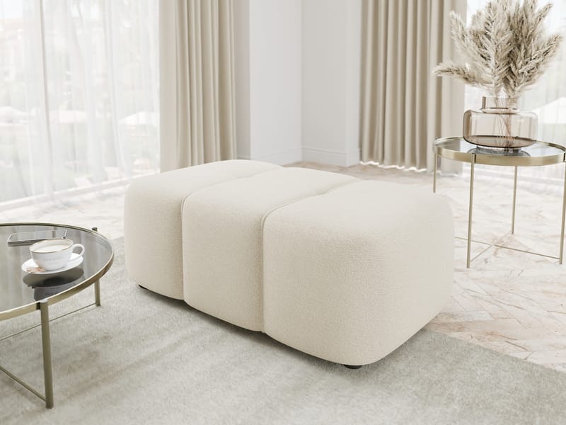 Flo Fotskammel 93 cm - Hvit - Møbler - Stoler - Krakk - Fotskammel