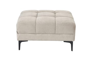Fotpall Alnes Beige/svart - Beige/svart - Møbler - Stoler - Krakk - Fotskammel