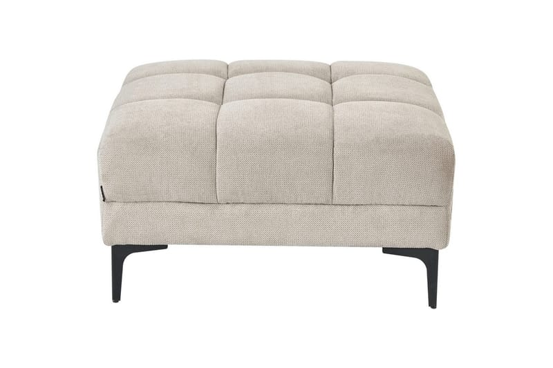 Fotpall Alnes Beige/svart - Beige/svart - Møbler - Stoler - Krakk - Fotskammel
