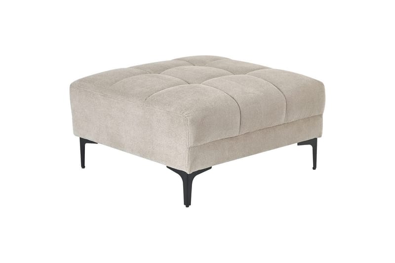 Fotpall Alnes Beige/svart - Beige/svart - Møbler - Stoler - Krakk - Fotskammel