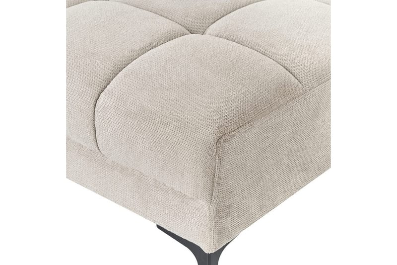 Fotpall Alnes Beige/svart - Beige/svart - Møbler - Stoler - Krakk - Fotskammel