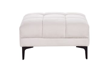 Fotpall Alnes Hvit/Svart - Hvit/Svart - Møbler - Stoler - Krakk - Fotskammel