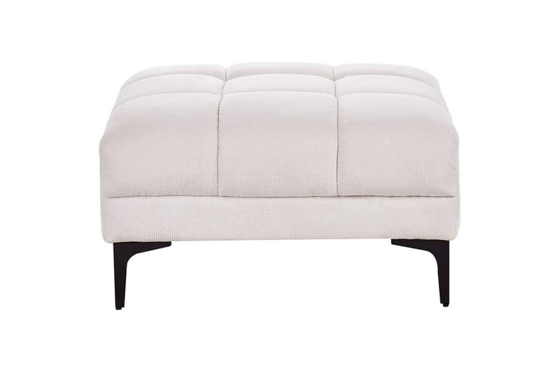 Fotpall Alnes Hvit/Svart - Hvit/Svart - Møbler - Stoler - Krakk - Fotskammel